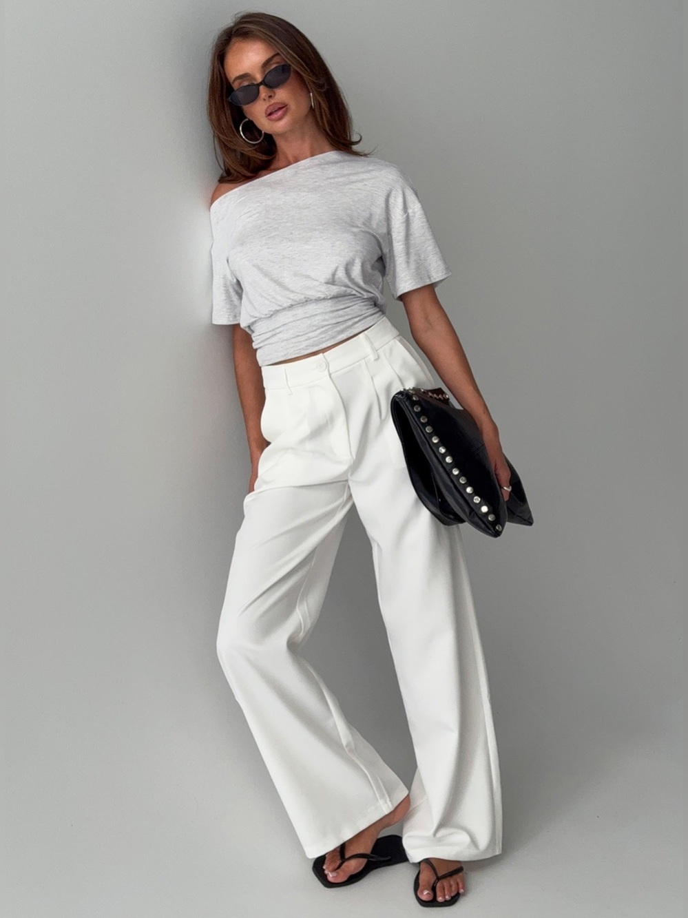 Princess Polly Archer Pants | Size 6 | Ivory